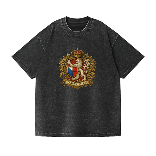 Heraldrycrestlionczech Vintage T-shirt