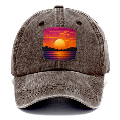 serene sunset hues Hat