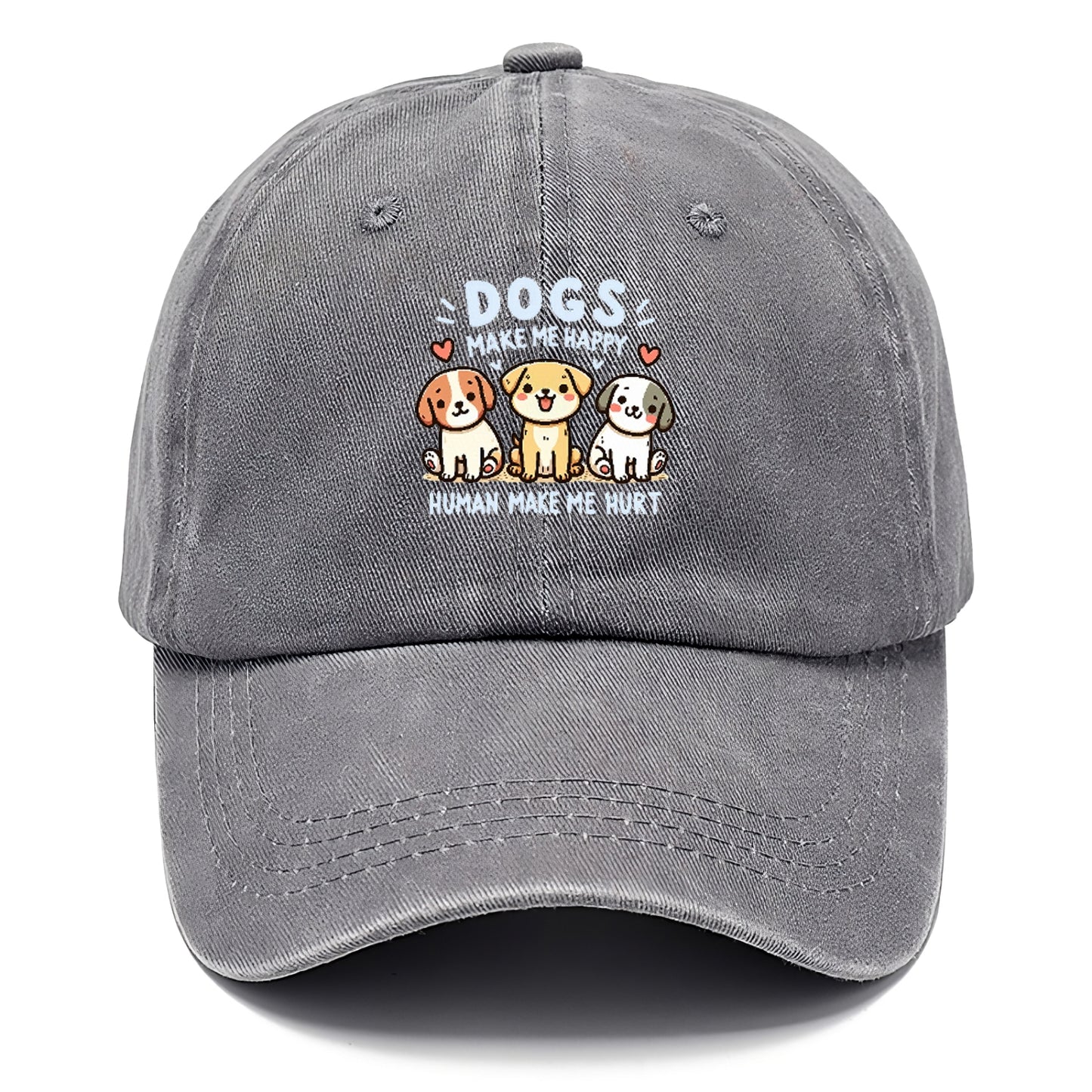 Dogs Make Me Happy Hat