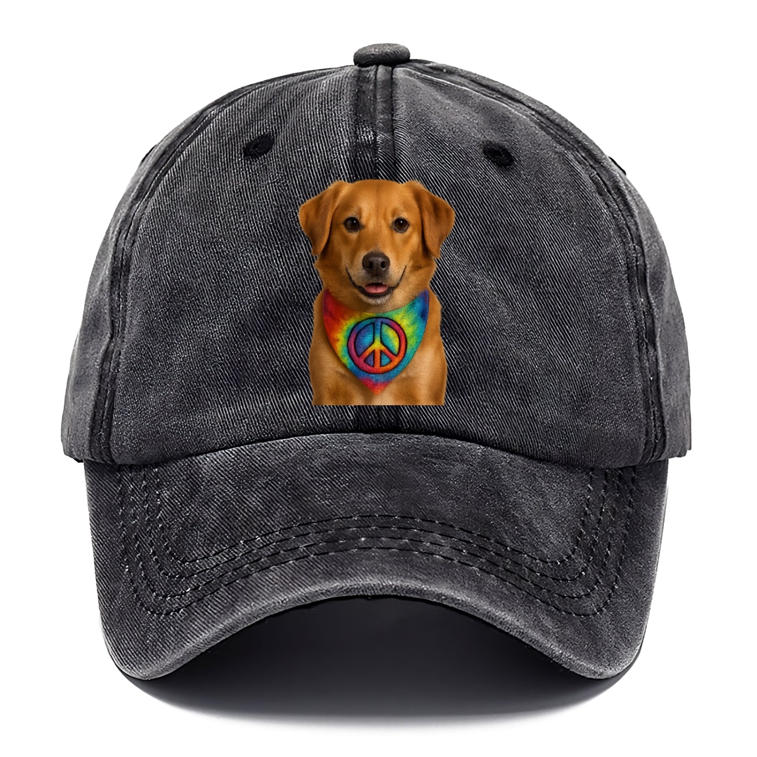 peace sign portrait design Hat