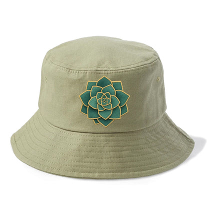 geometric flower embroidery Hat