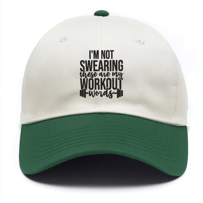 I'm Not Swearing These Are My Workout Words Hat