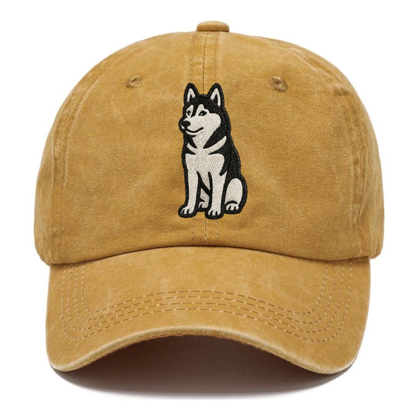 siberian-husky-black-white-loyal-spirit Hat