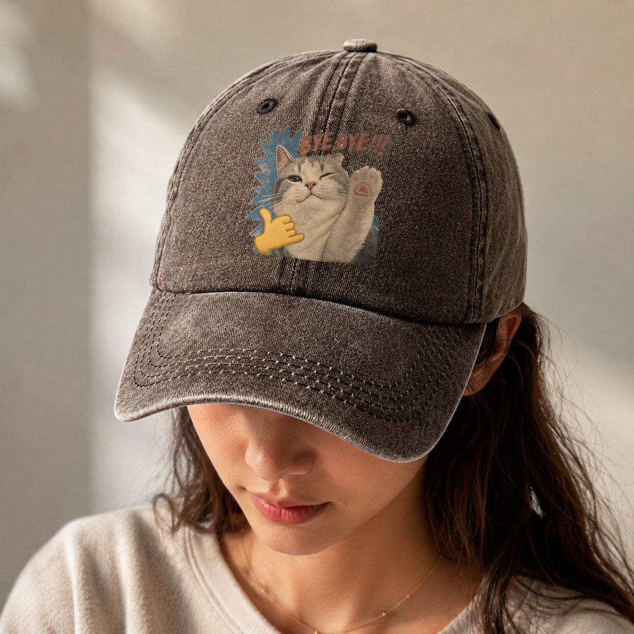 Bye Bye Cat Classic Cap – editorial product image