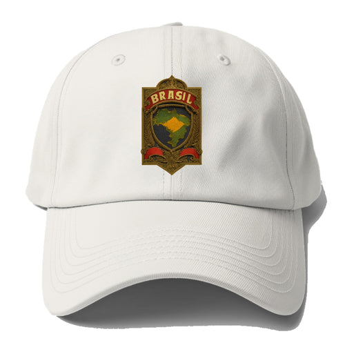 Brazil Map Outline Baseball Cap For Big Heads