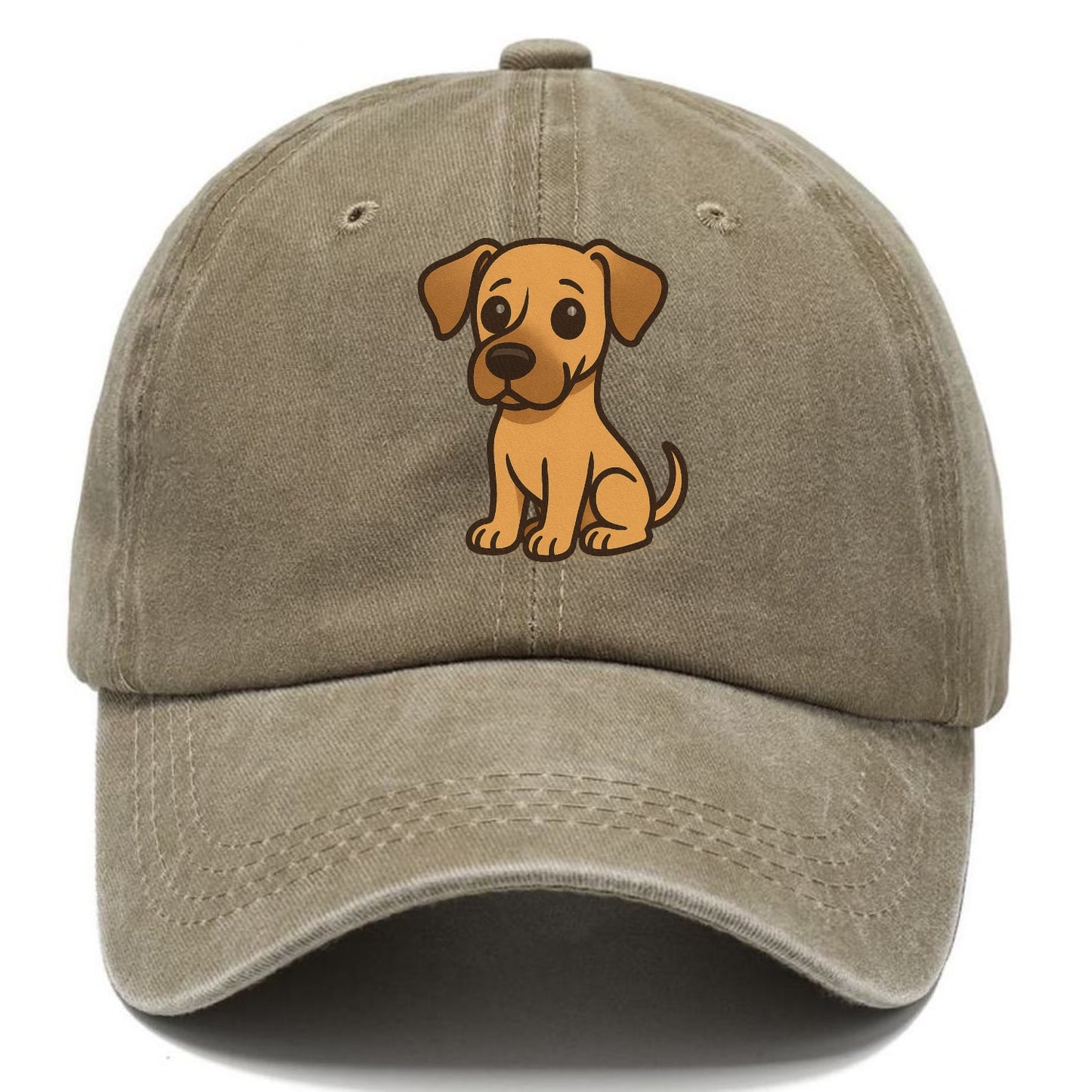great dane fawn colored sitting pose with gentle expression portrait design Hat