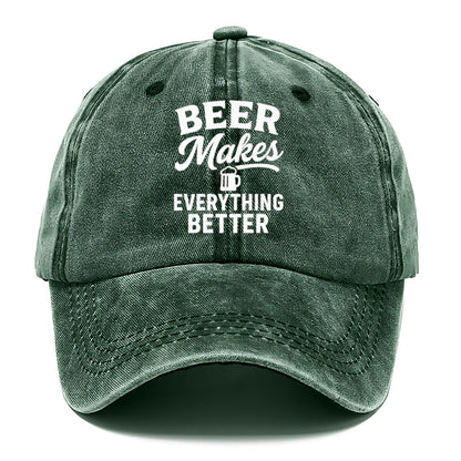 brewed serenity better with beer Hat