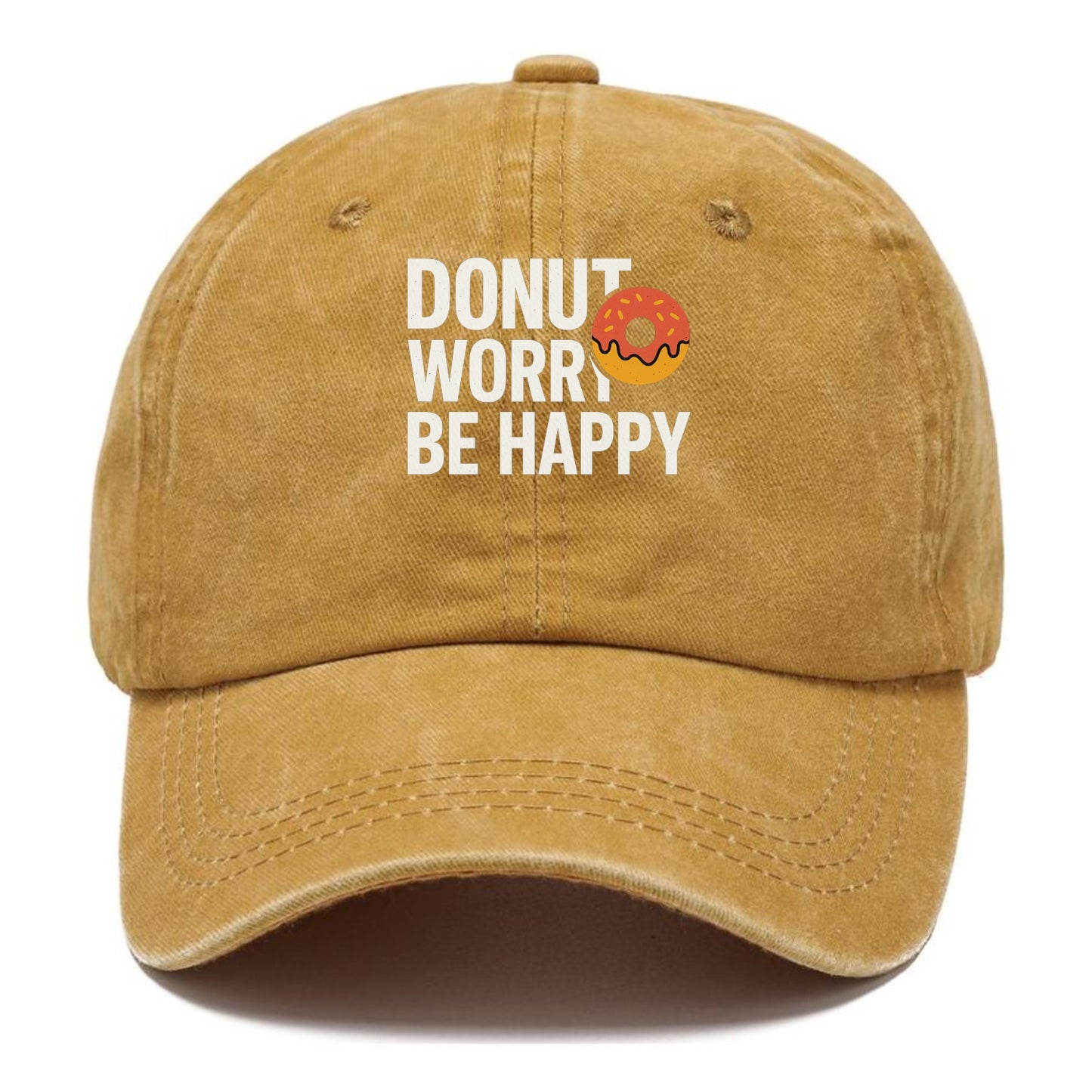 donut worry be happy Hat
