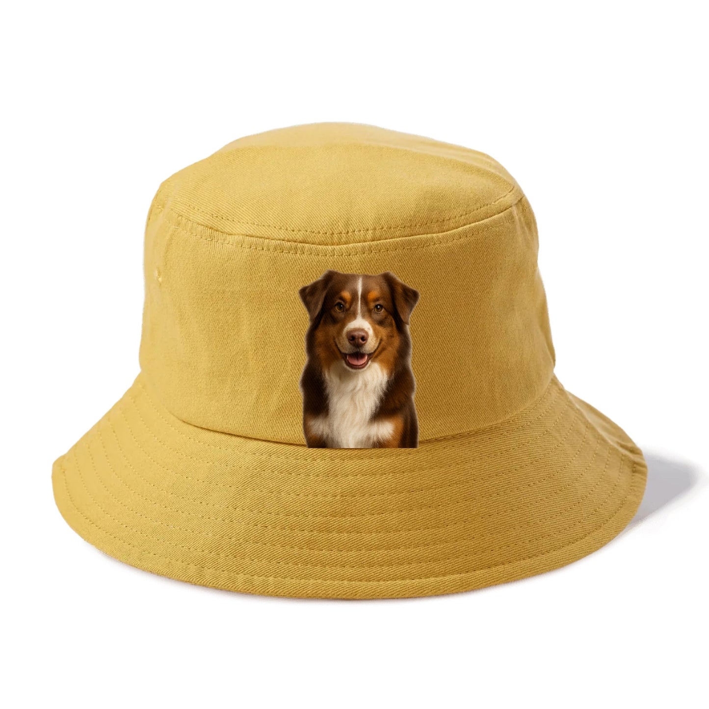red tri australian shepherd portrait design Hat