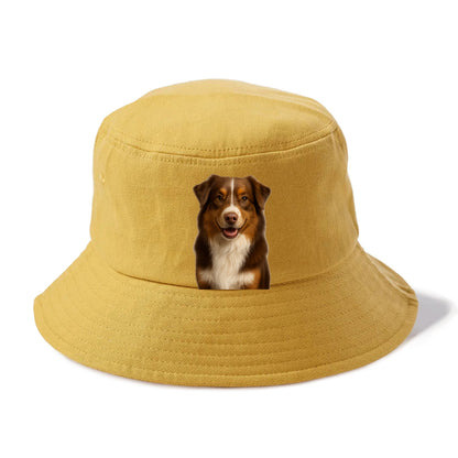 red tri australian shepherd portrait design Hat