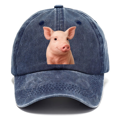 pig portrait design Hat