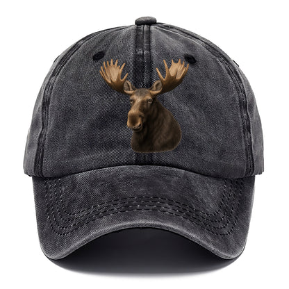 moose portrait design Hat