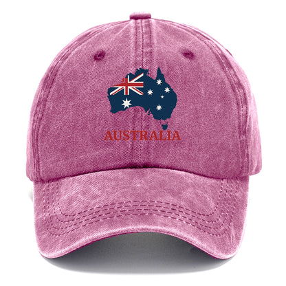 Australian Map and Flag Hat