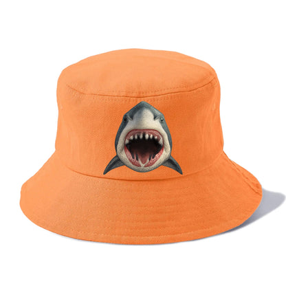 stylized shark maw ready to bite Hat