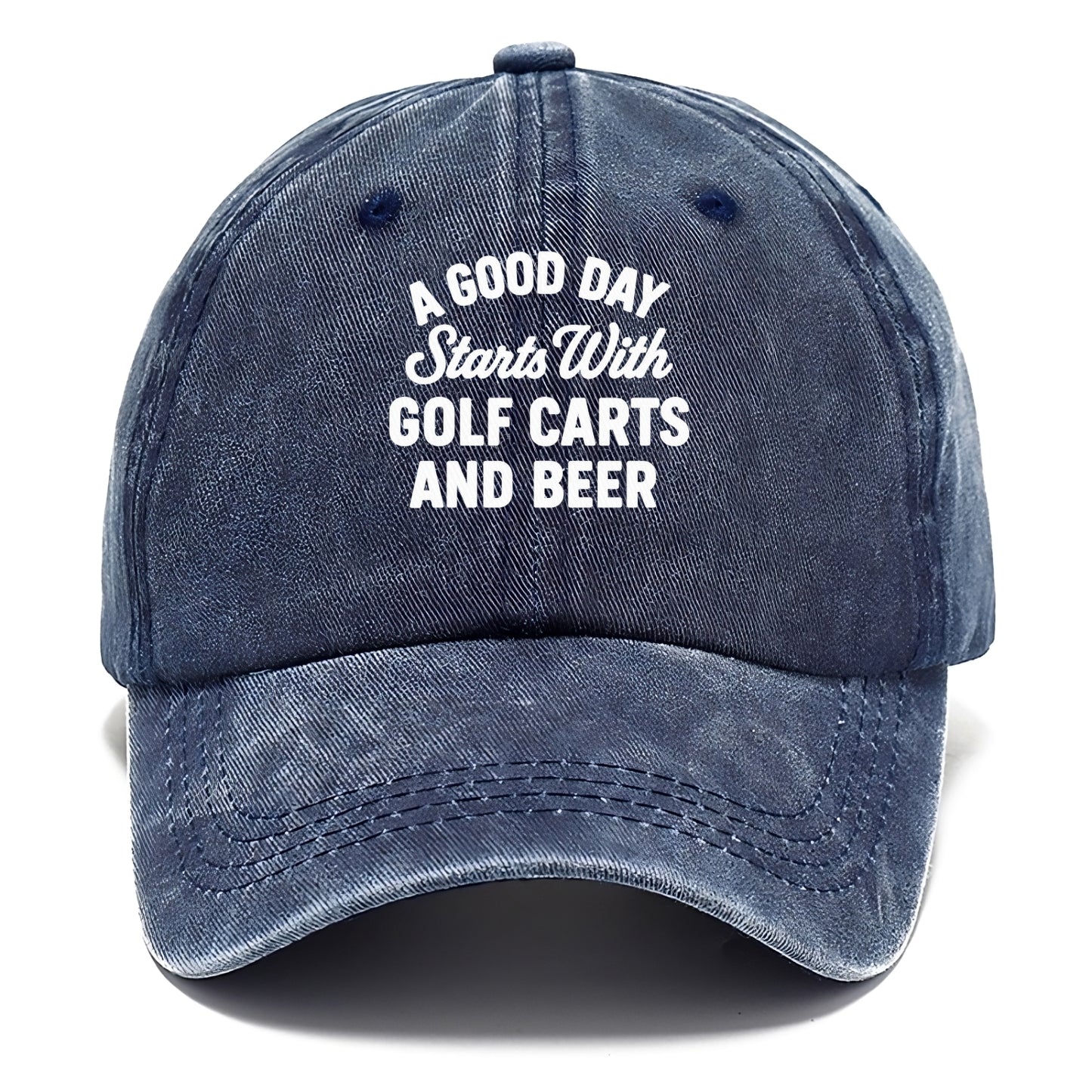golf carts and beer saying Hat