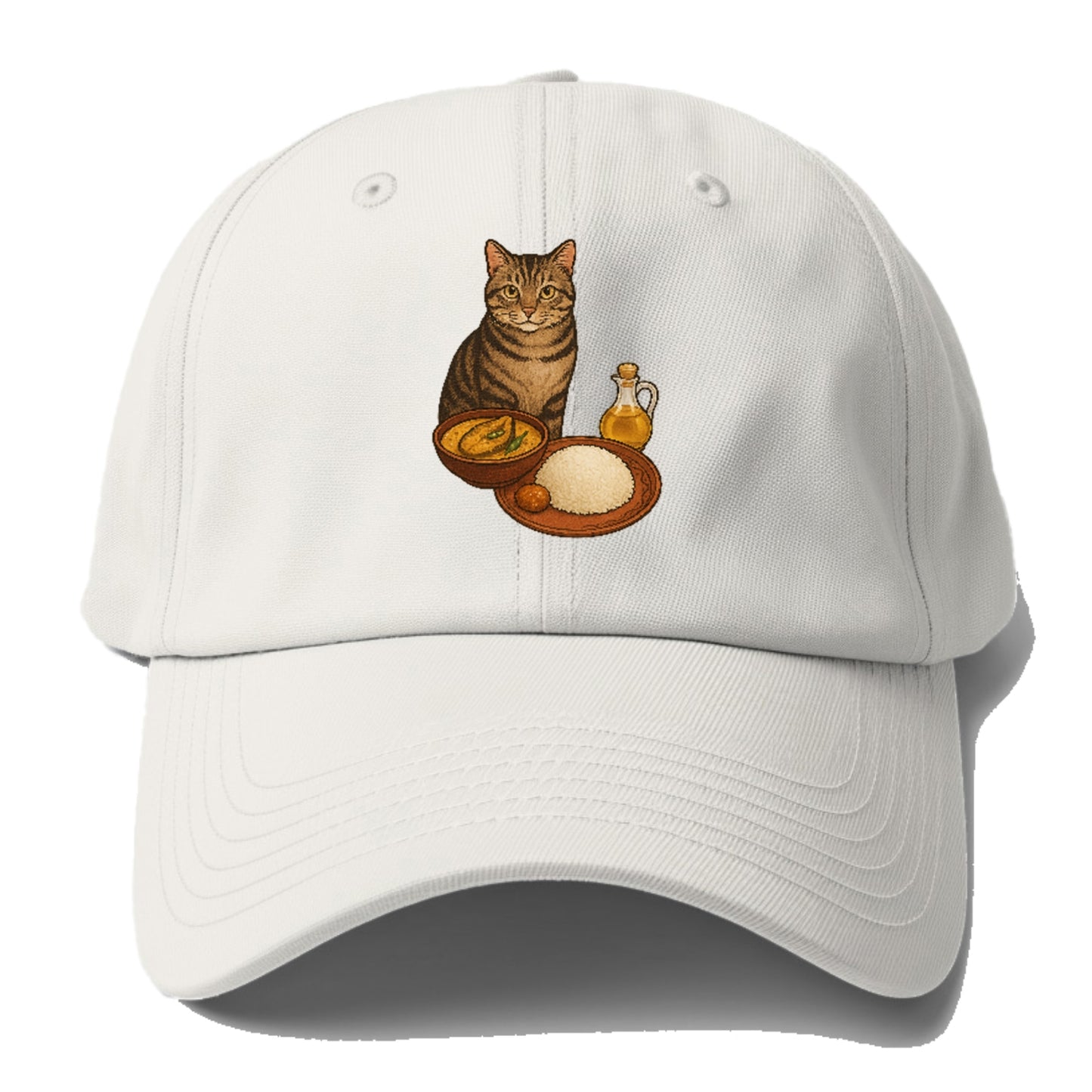 bengali-fish-curry-cat-charm Hat