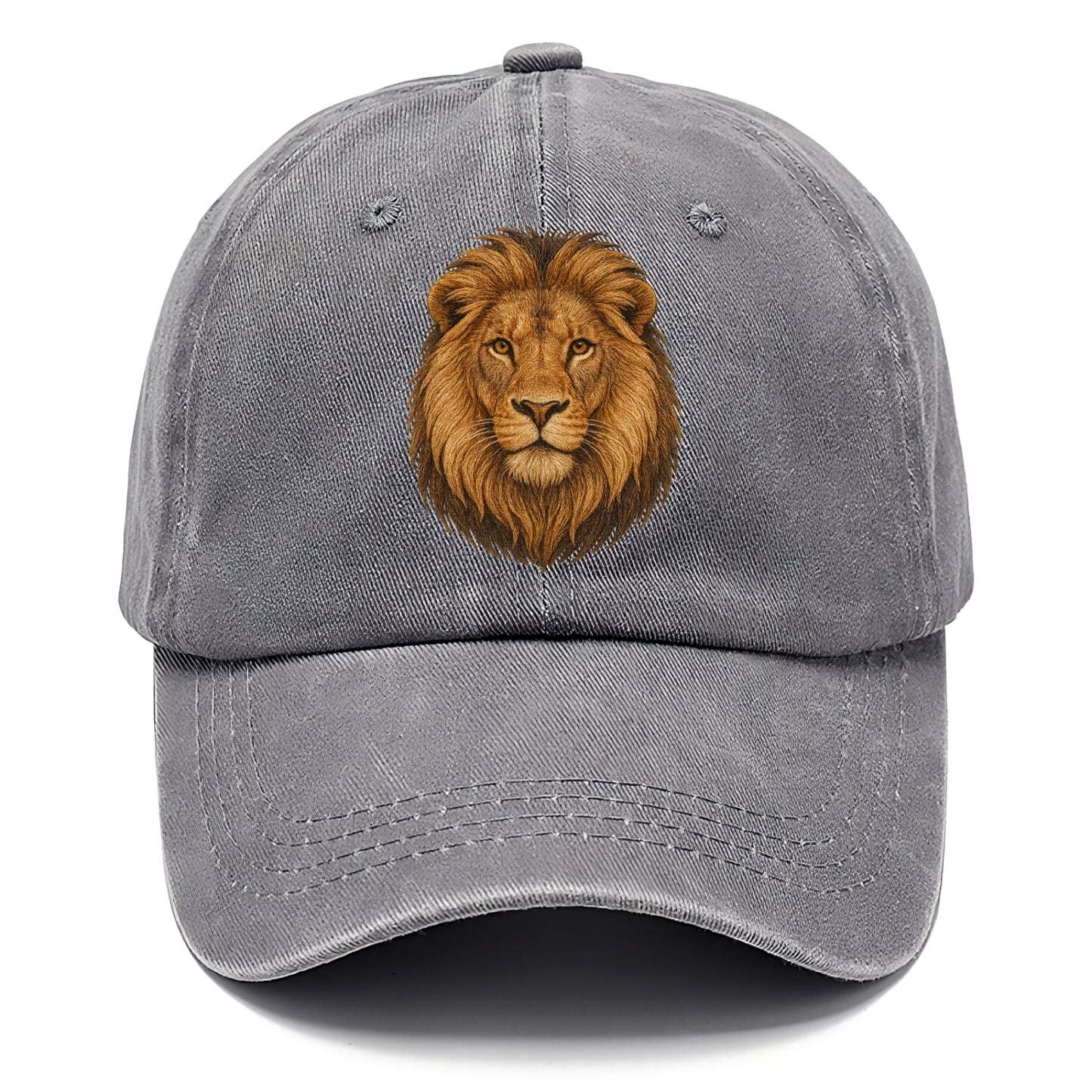 detailed lion head portrait Hat