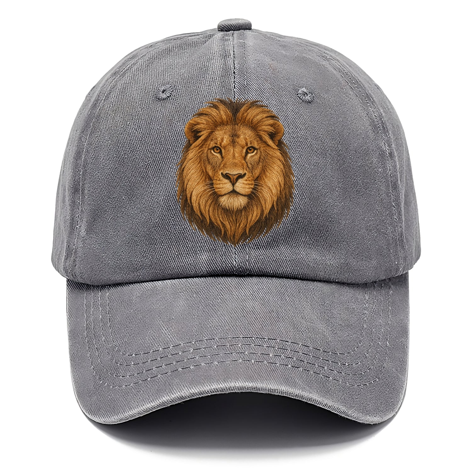 detailed lion head portrait Hat