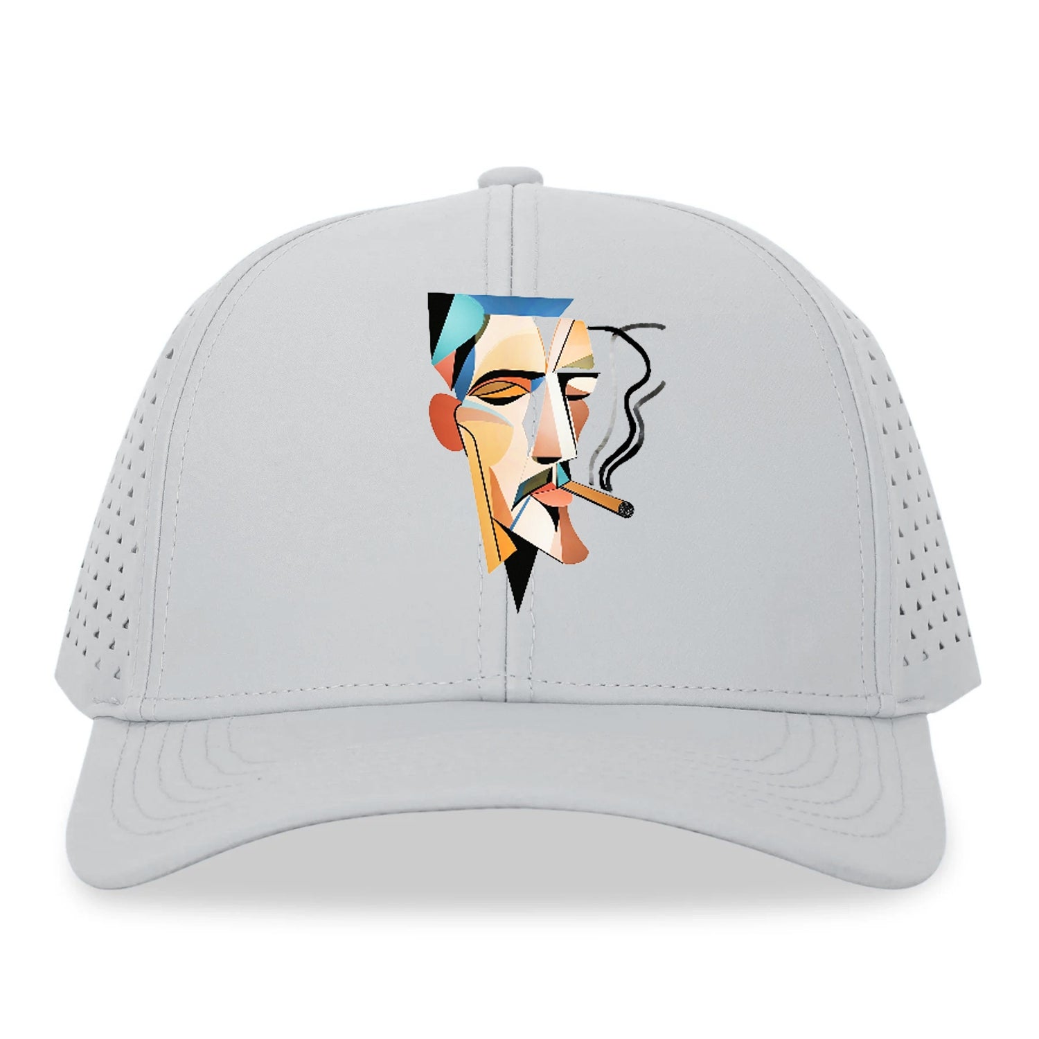 Abstract Smoking Man Fast Dry Mesh Cap – Pandaize