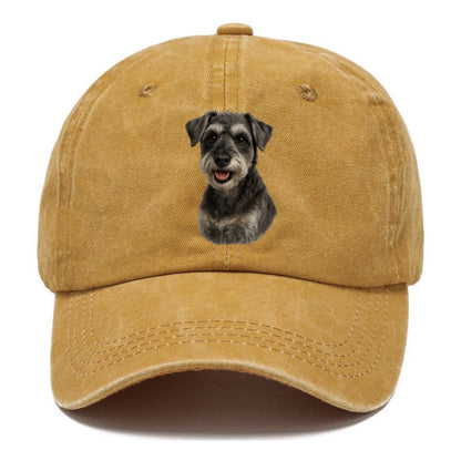schnoodle portrait design Hat