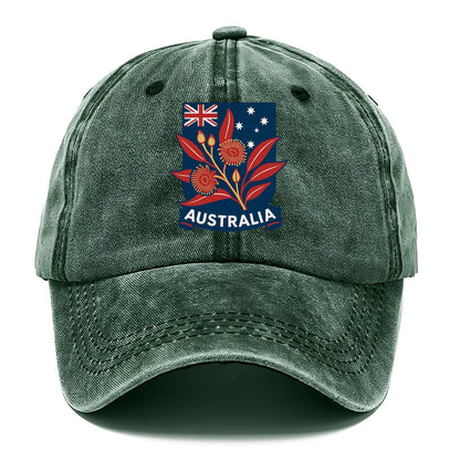 Australian Floral Patriotic Hat