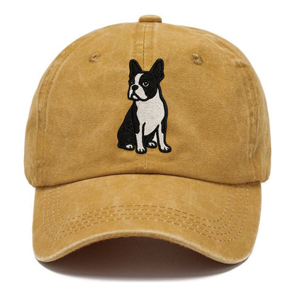 boston-terrier-black-white-tuxedo-charming-companion Hat