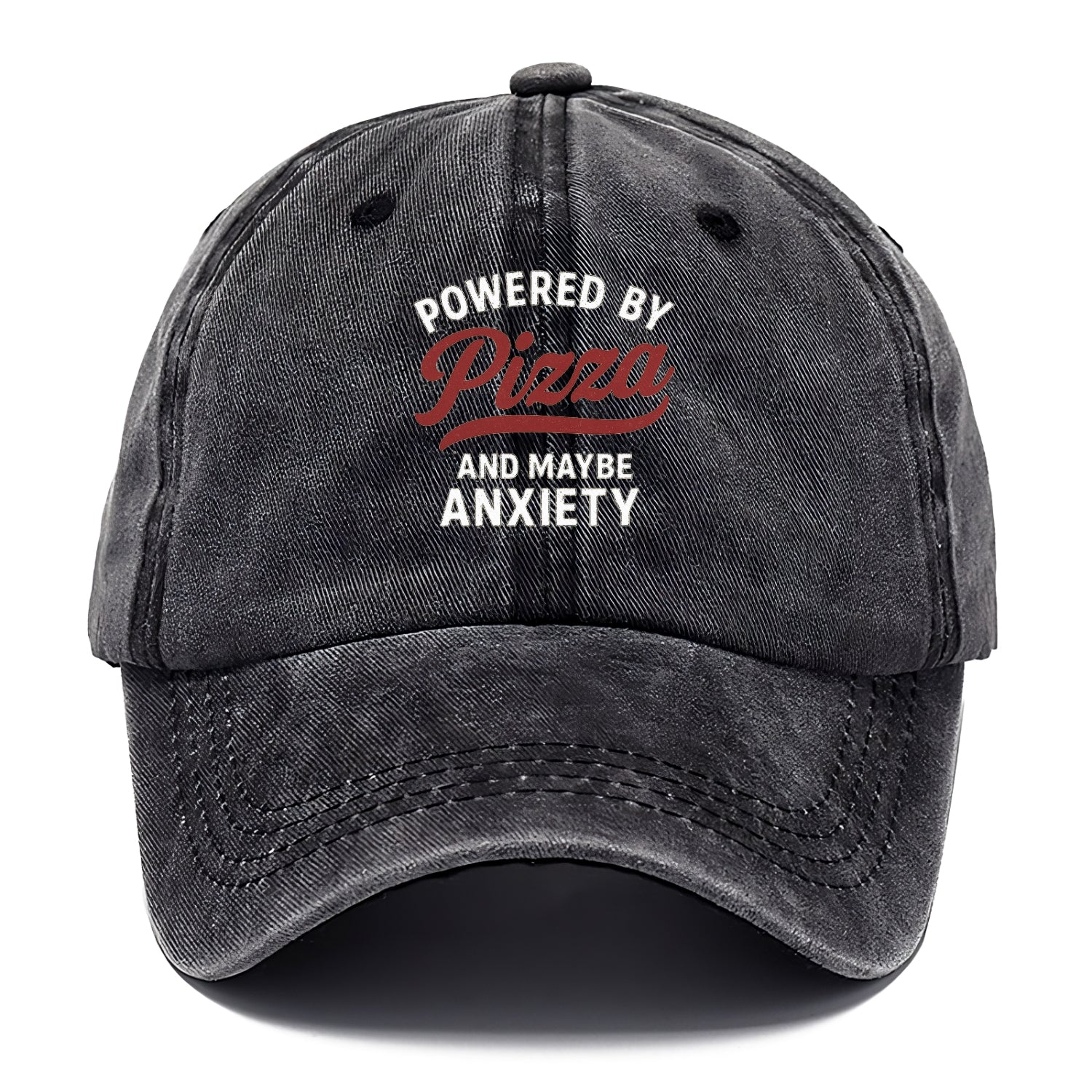 pizza powered anxious appetite Hat