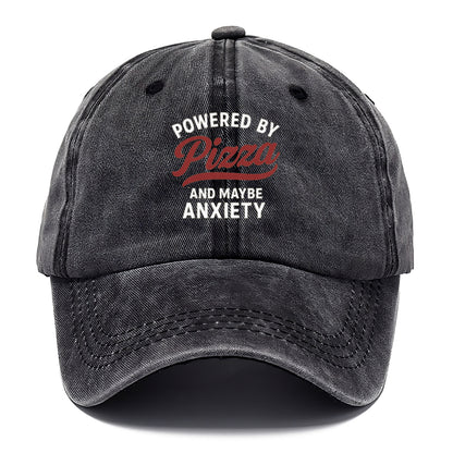 pizza powered anxious appetite Hat