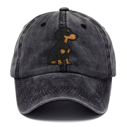 dachshund-black-and-tan-loyal-companion Hat