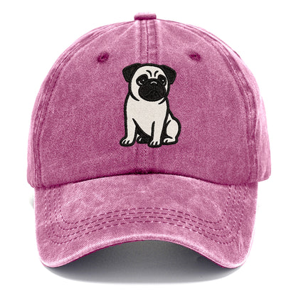 black-pug-charming-companion Hat