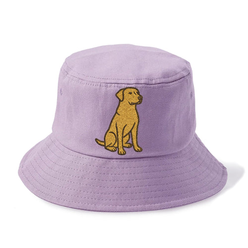 Labrador Retriever Yellow Lab Sitting Pose Bucket Hat