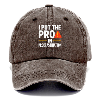 pro in procrastination Hat