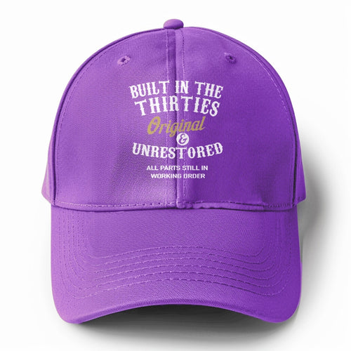 Built In The Thirties Original Unrestored All Parts Still In Working Order Solid Color Baseball Cap