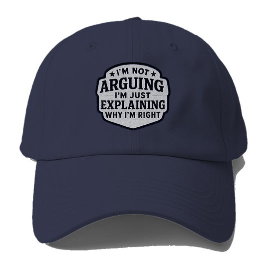 i'm not arguing i'm just explaining why i'm right Hat