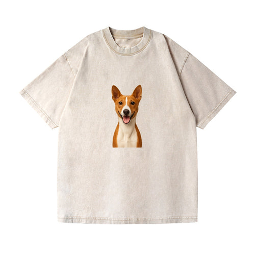 Basenji Portrait Design Vintage T-shirt