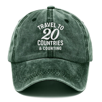 travel 20 countries and counting Hat