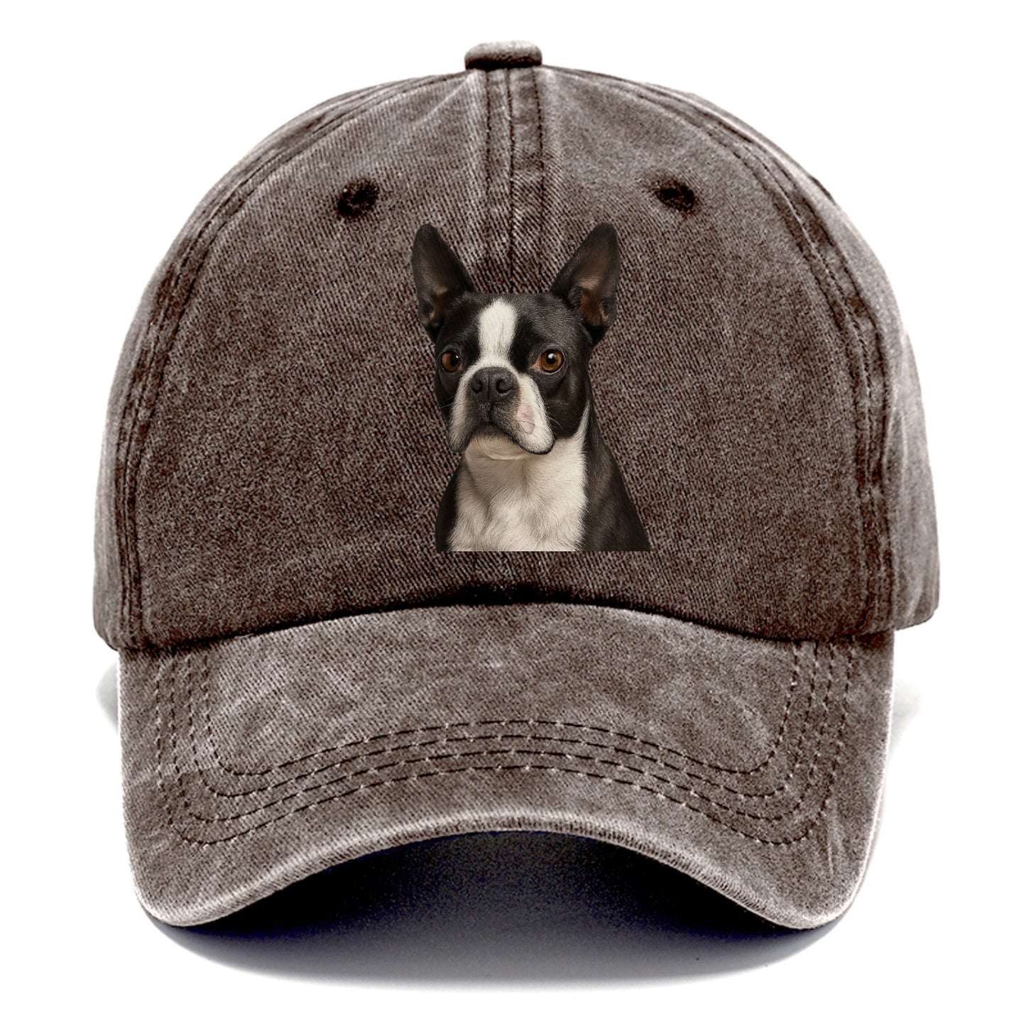 boston terrier portrait design Hat