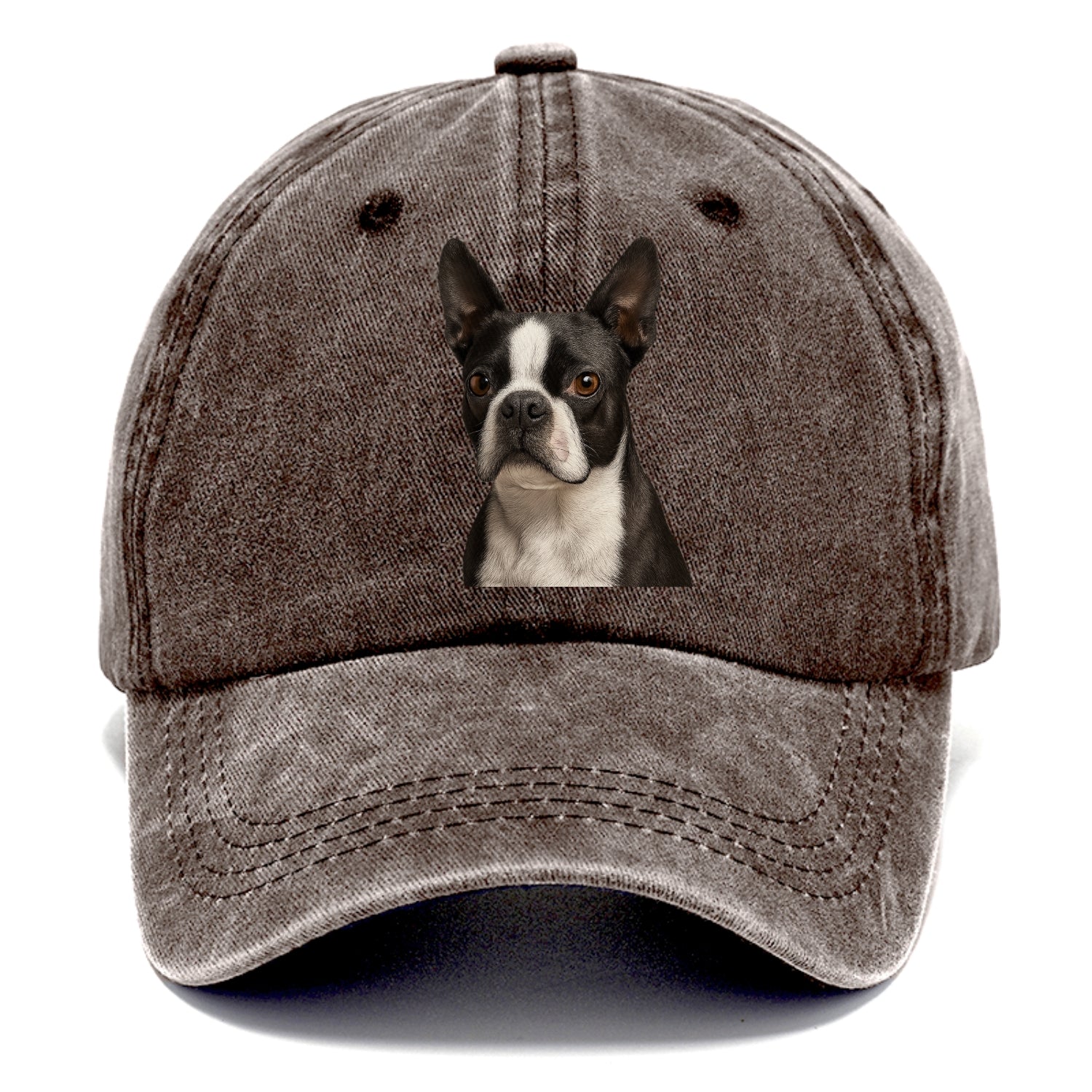 boston terrier portrait design Hat