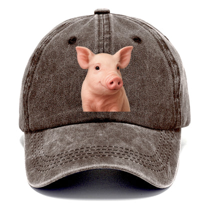 pig portrait design Hat