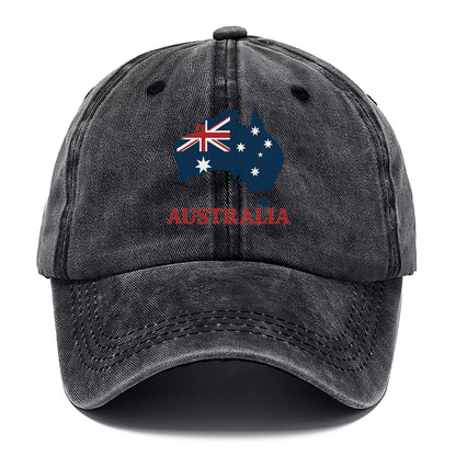 Australian Map and Flag Hat