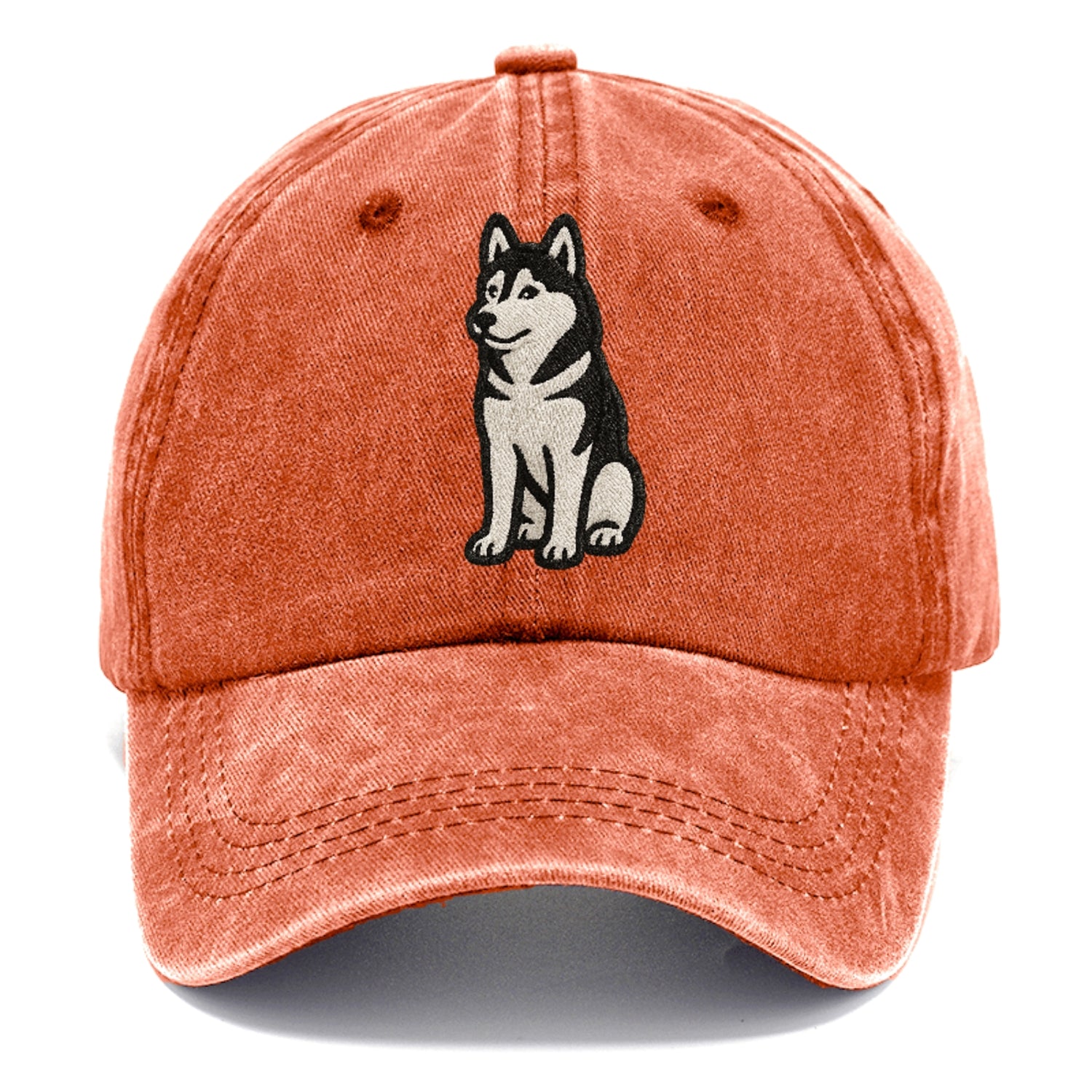 siberian-husky-black-white-loyal-spirit Hat