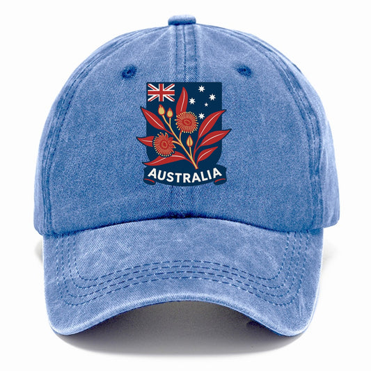 Australian Floral Patriotic Hat
