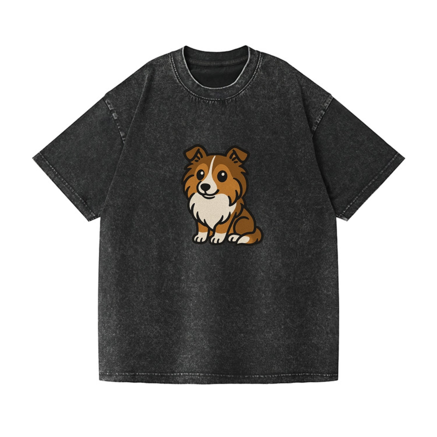 shetland sheepdog sable and white sitting pose portrait design Hat