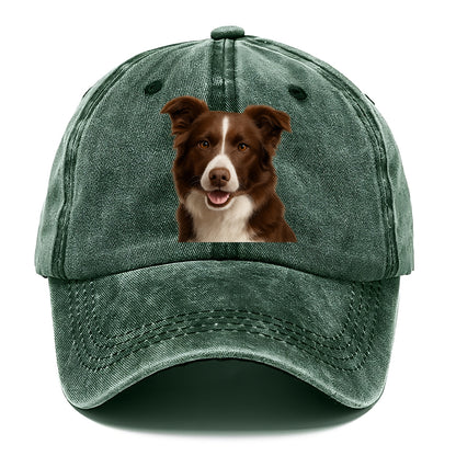 chocolate border collie: sweet & smart devotion Hat
