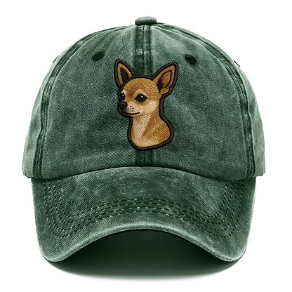 Chihuahua - Modern tiny dog logo with bo - Classic Cap