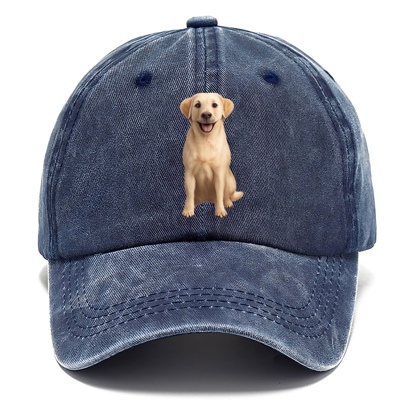 golden labrador puppy digital art Hat