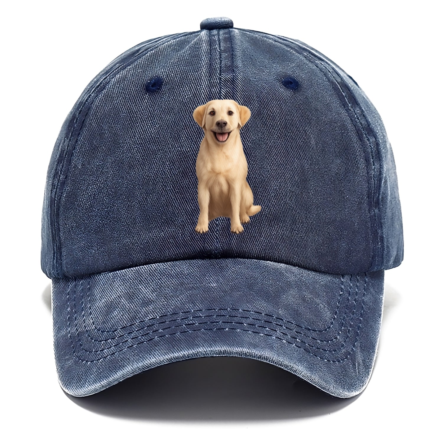 golden labrador puppy digital art Hat
