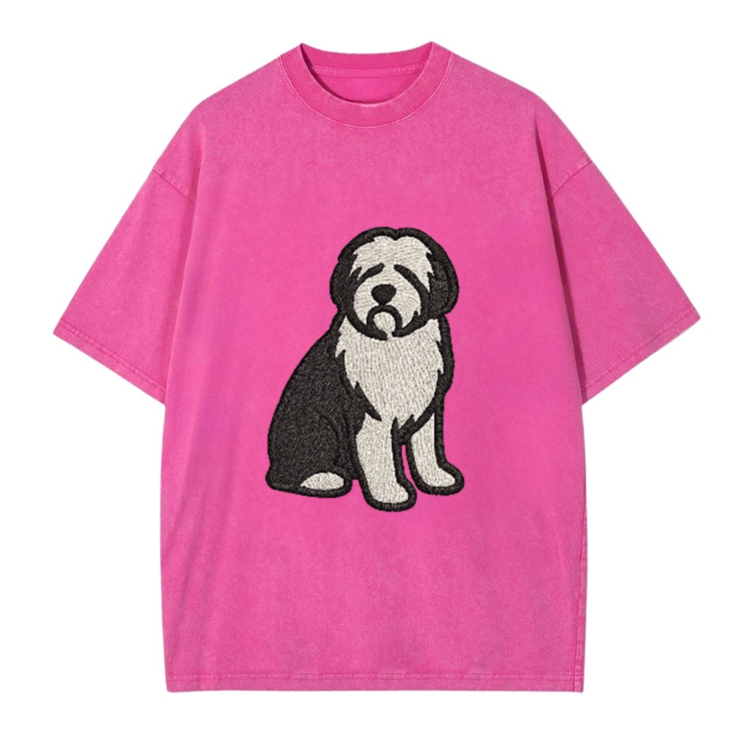 Old English Sheepdog Black And White Pose Hat