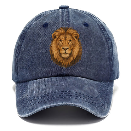 detailed lion head portrait Hat