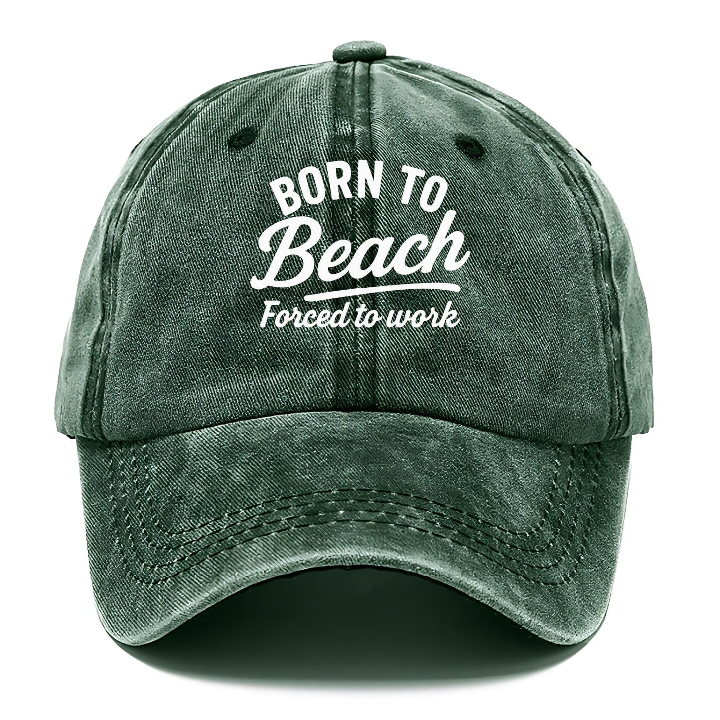 born to beach work Hat